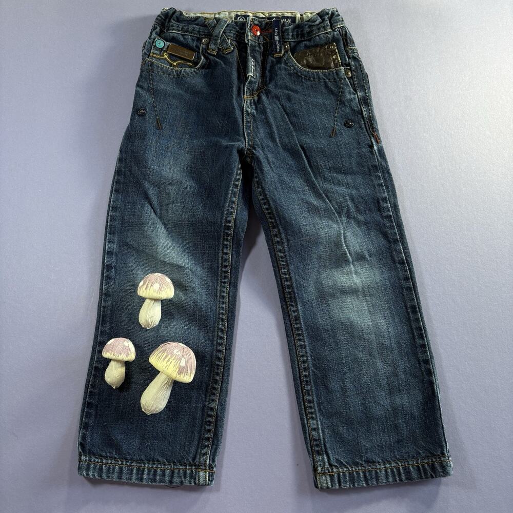 LRGeans Toddler Boys Dark Blue Jeans Size 4T